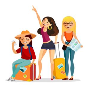 gals who travel trips